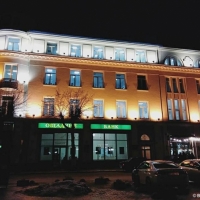 В Івано-Франківську підсвітили "Будинок офіцерів" 